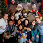 DogE911 crew, along with the Bowen Doxies, pose with Santa & Mrs. Claus.