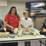 Genete & her Jr Vets teach Animal CPR basics.